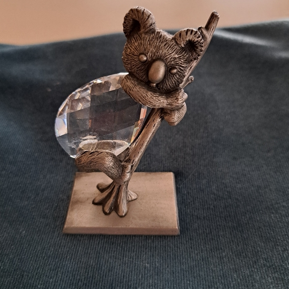 Swarovski & Pewter Koala Figurine